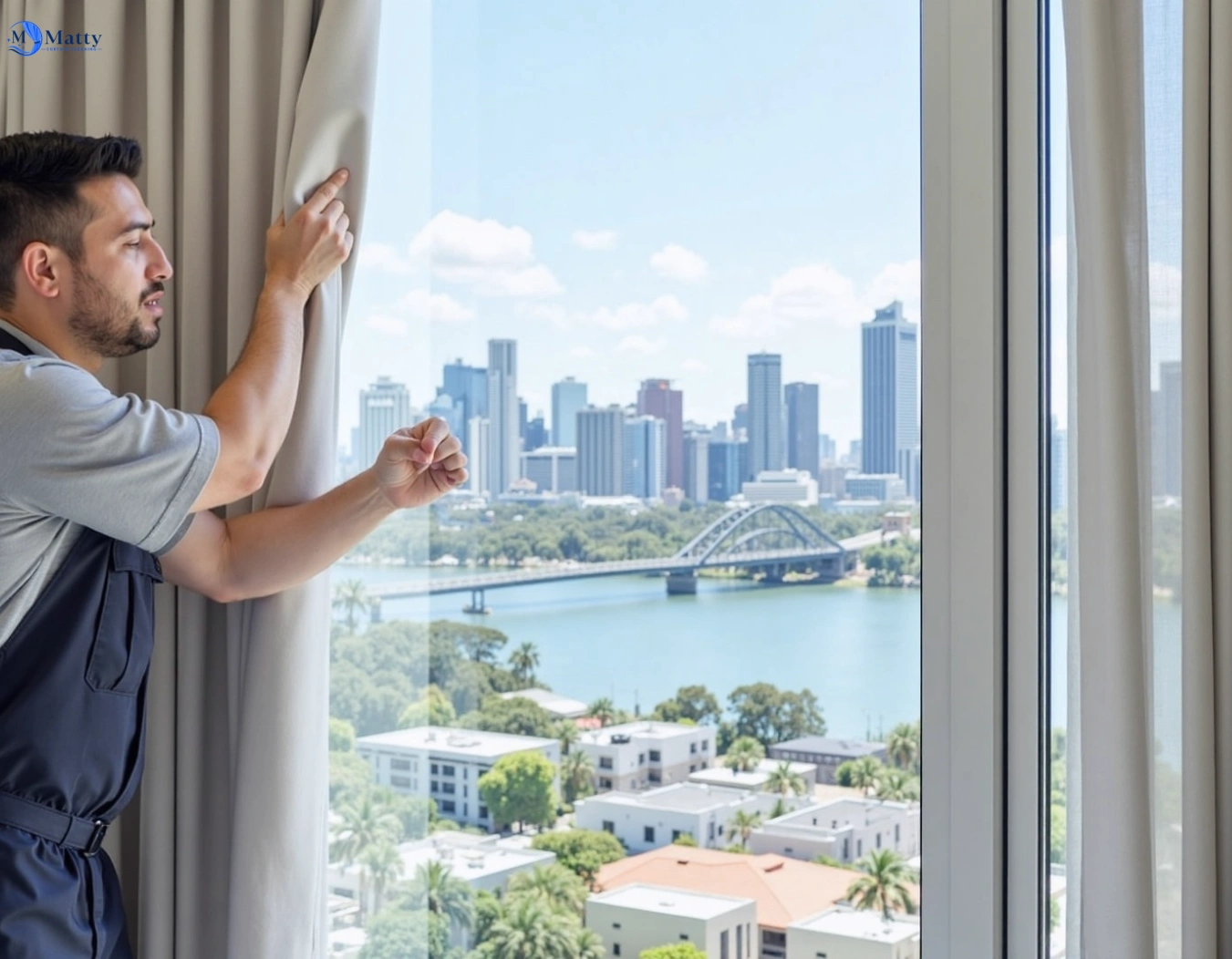 Professional curtain steam cleaning service strathmore-vic QLD by Matty Curtain Cleaning